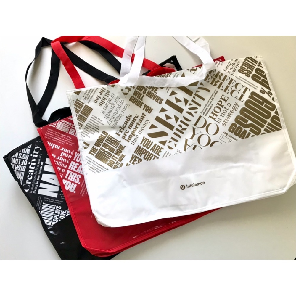 New Lululemon | Bundle of 3 Reusable Outerwear Shopping Tote Bags - Picture 2 of 8